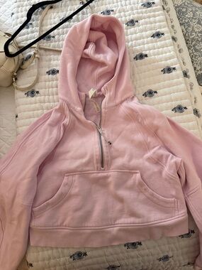 lululemon athletica Pastel Pink Half-Zip Hoodie